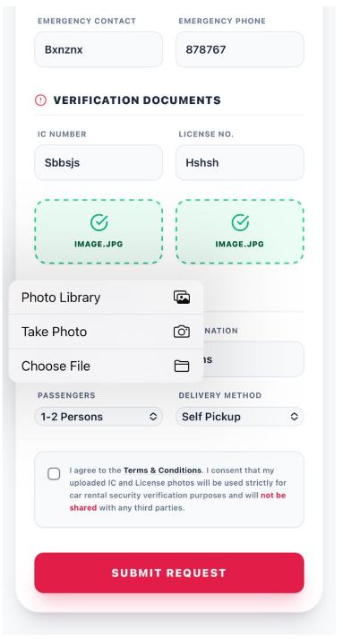Screenshot Upload